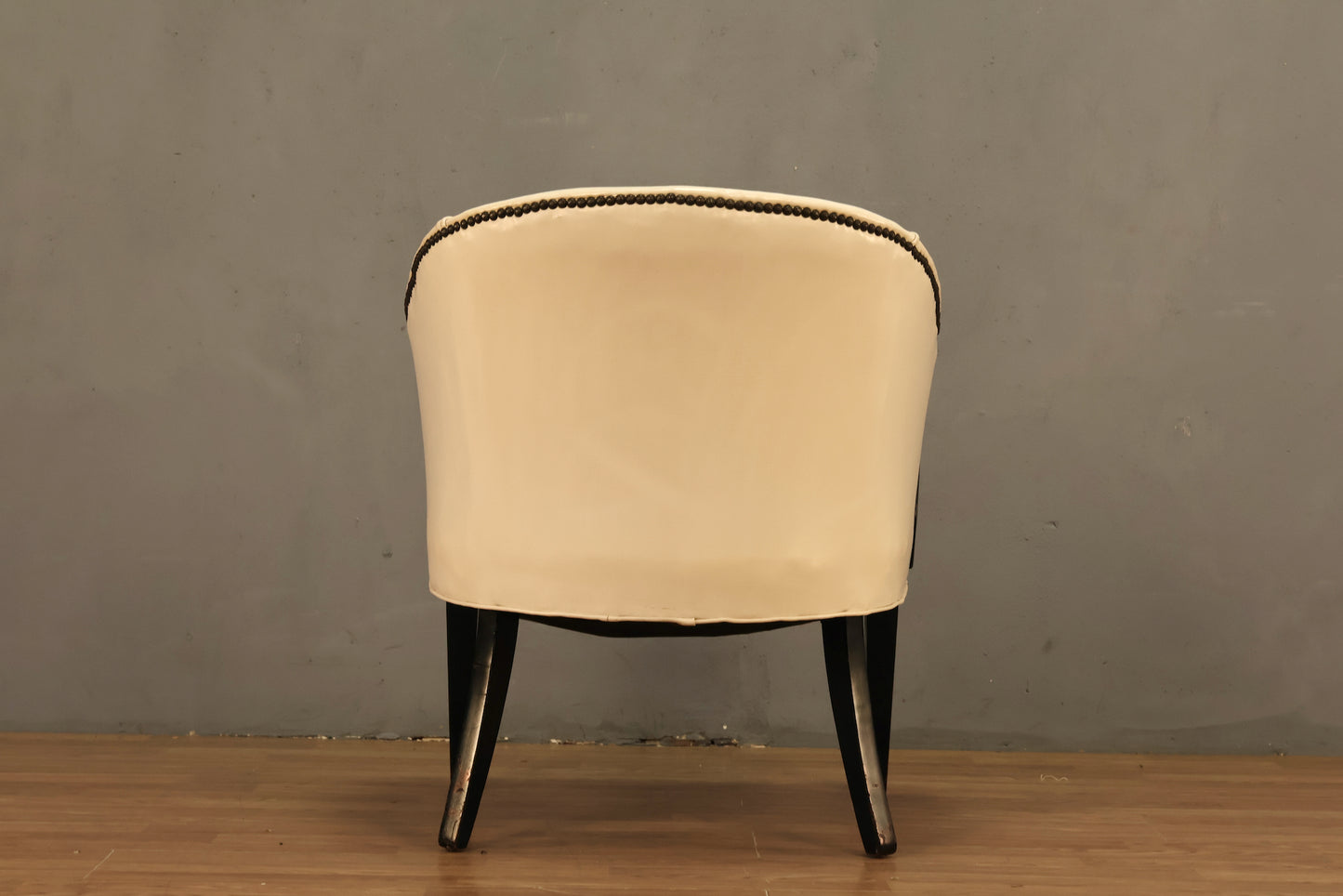 Black & White Vinyl Armchair