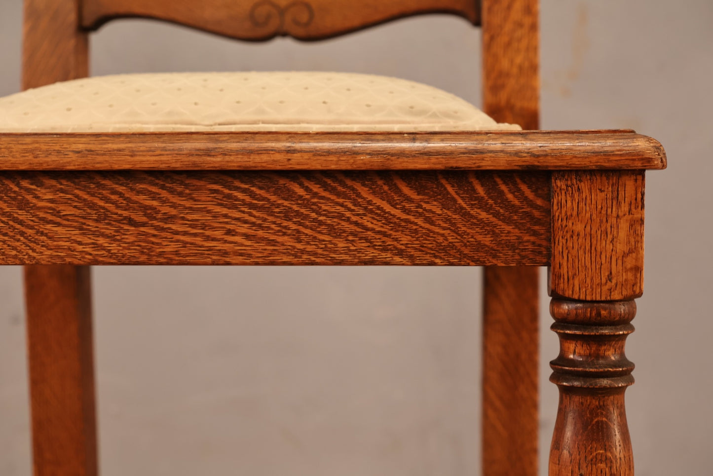 Victorian Gothic Carved Oak Side Chair - ONLINE ONLY