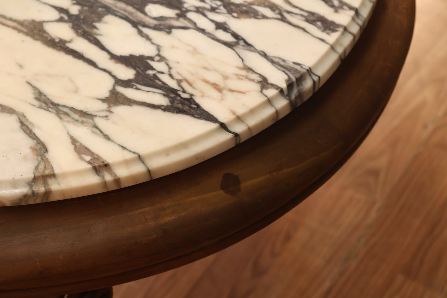 Serpentine Marble & Maple Coffee Table - ONLINE ONLY