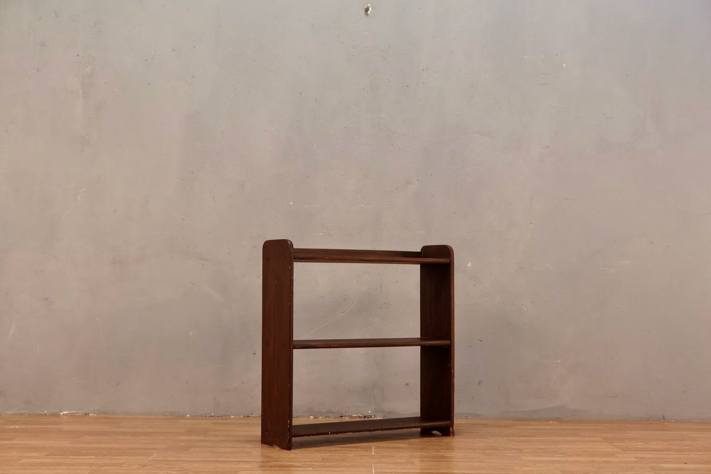 Small Dark Wood Open Shelf