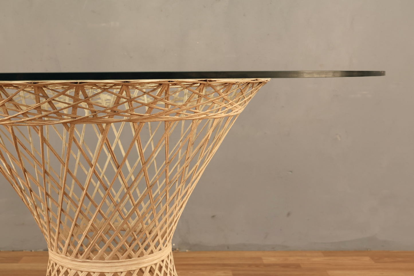 Woodard Spun Fiberglass & Glass Dining Table - ONLINE ONLY