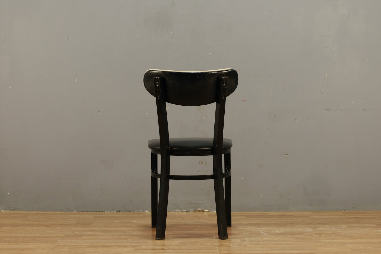 Classic Black Metal & Vinyl Side Chair
