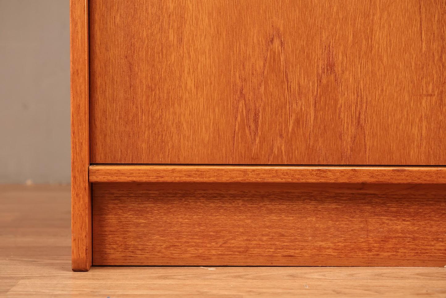 Teak Sliding-Door Wall Unit