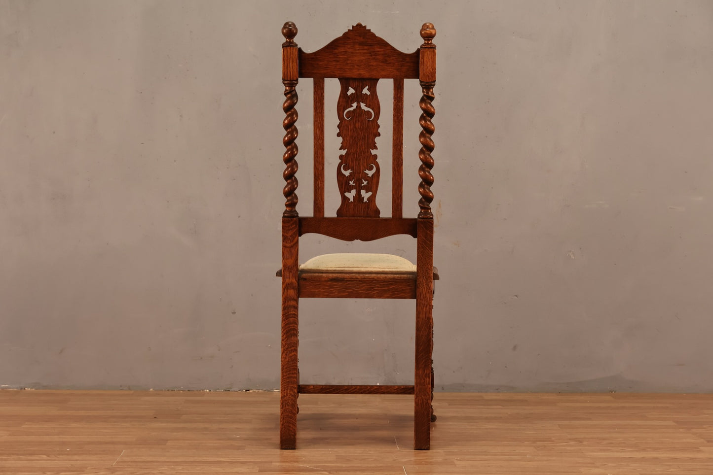 Victorian Gothic Carved Oak Side Chair - ONLINE ONLY