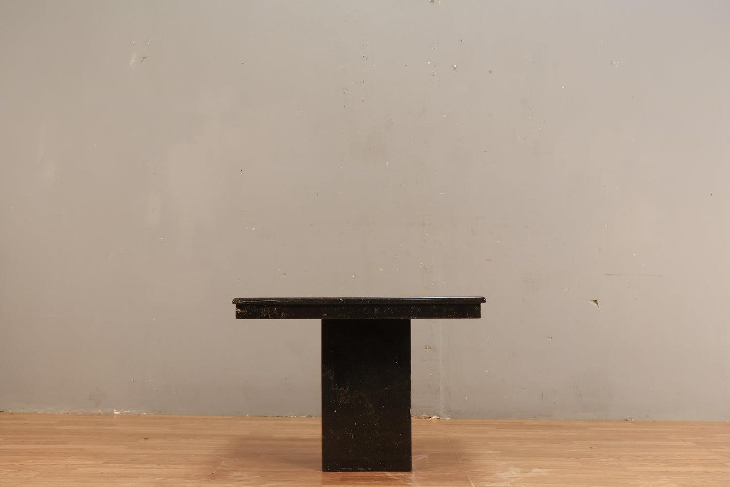 Large Black Marble Square End Table - ONLINE ONLY