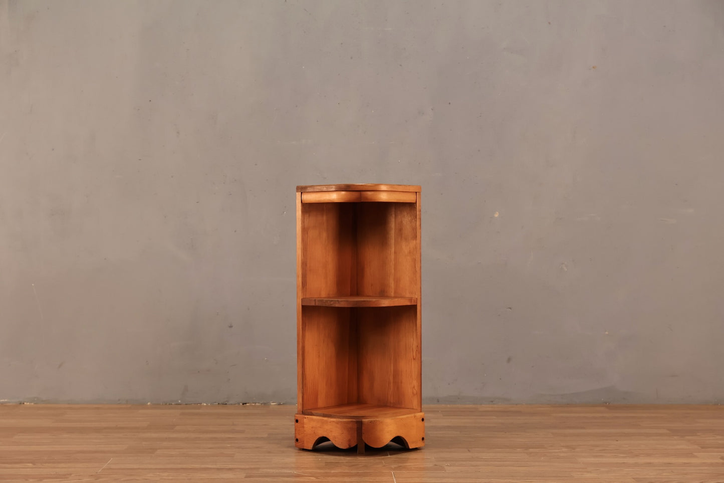 Petite Country Pine Corner Shelf