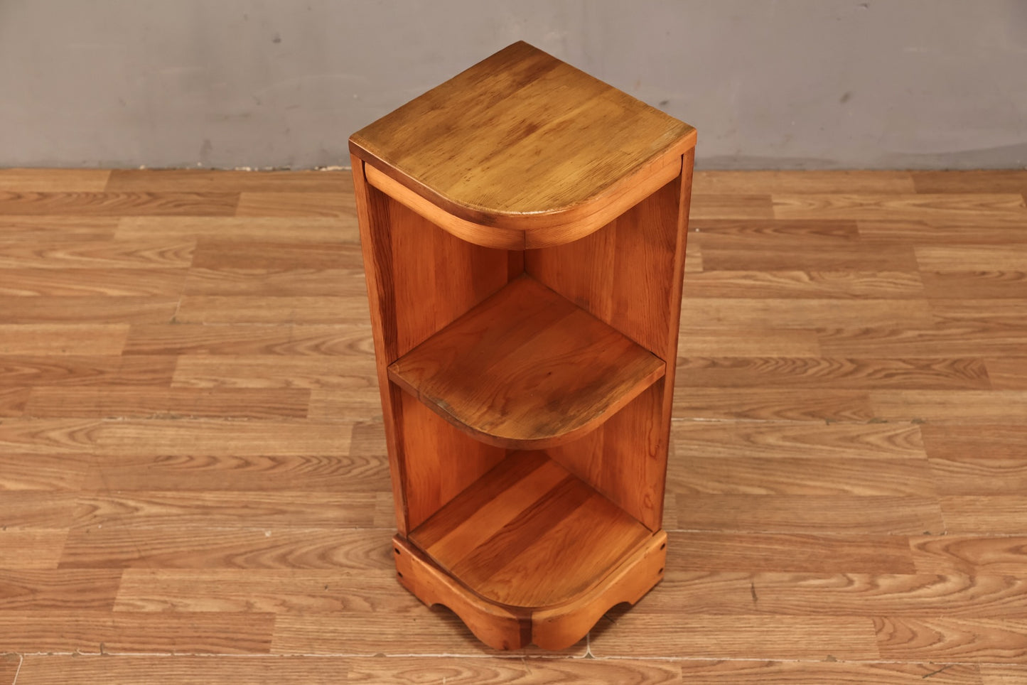 Petite Country Pine Corner Shelf