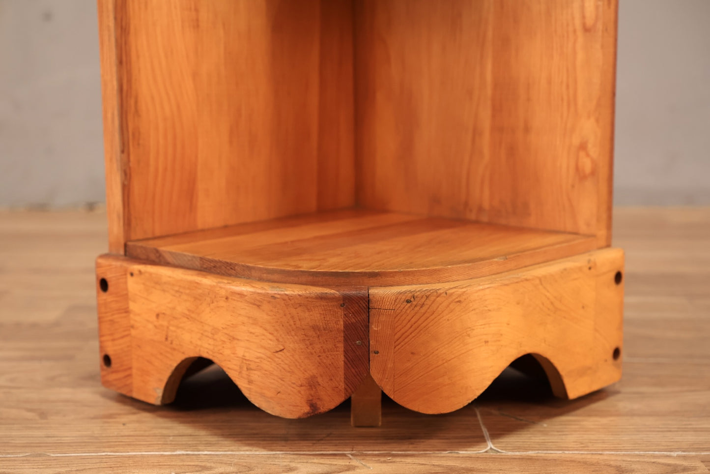 Petite Country Pine Corner Shelf