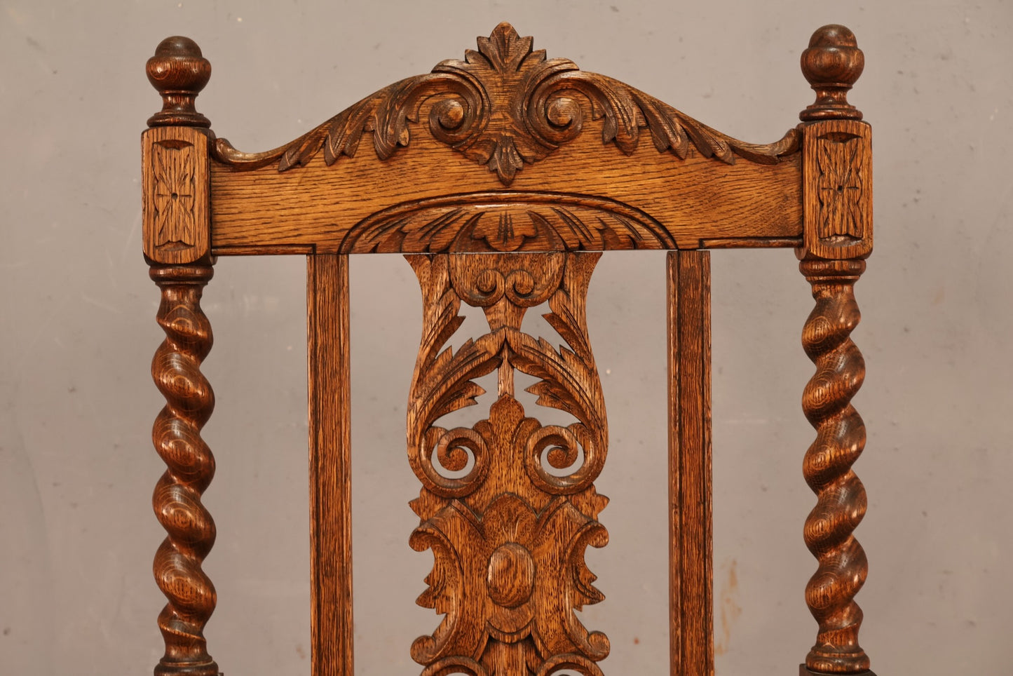 Victorian Gothic Carved Oak Armchair - ONLINE ONLY