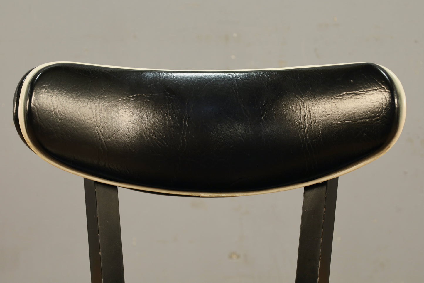 Classic Black Metal & Vinyl Side Chair