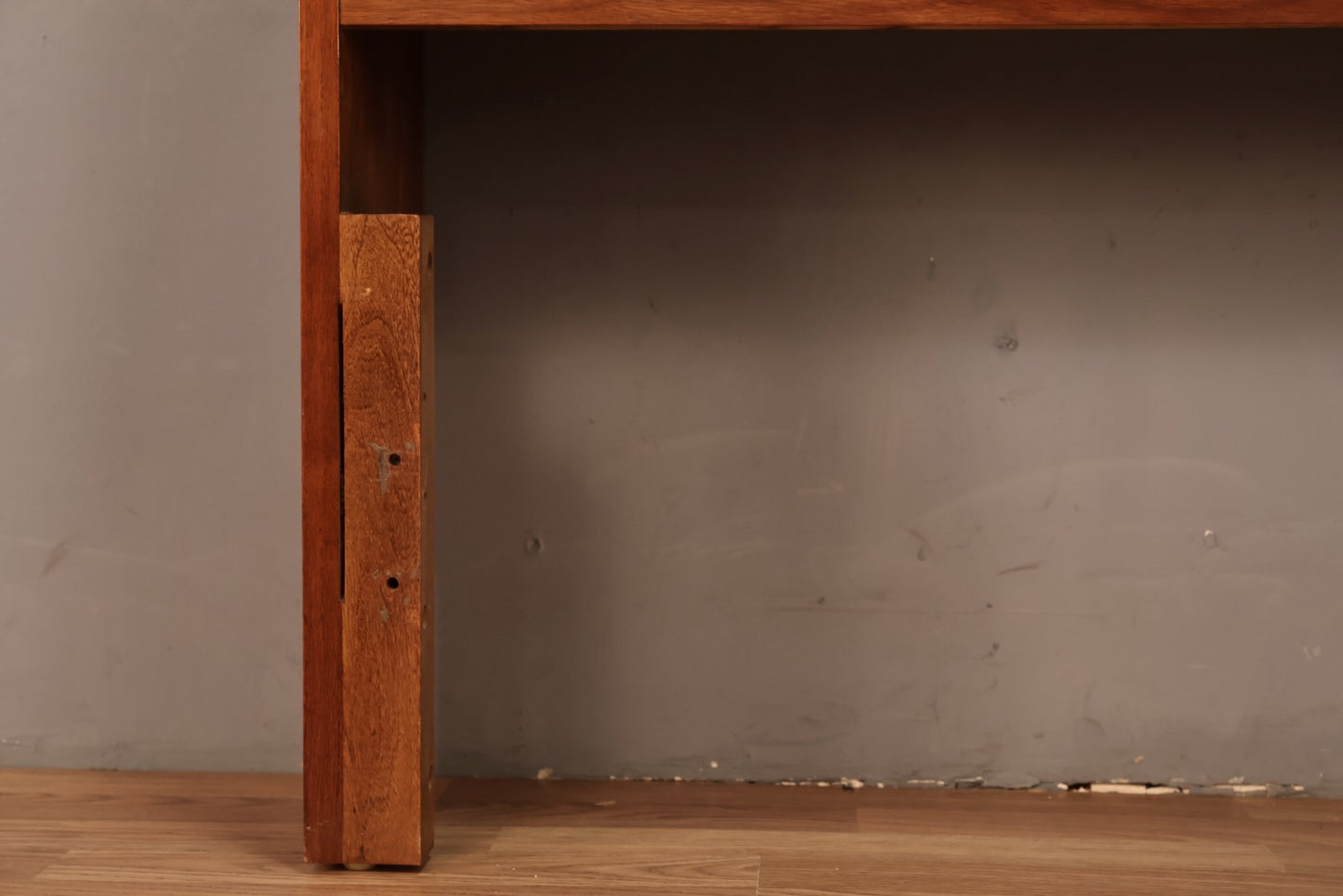 Sculptural Walnut Full Storage Headboard - ONLINE ONLY