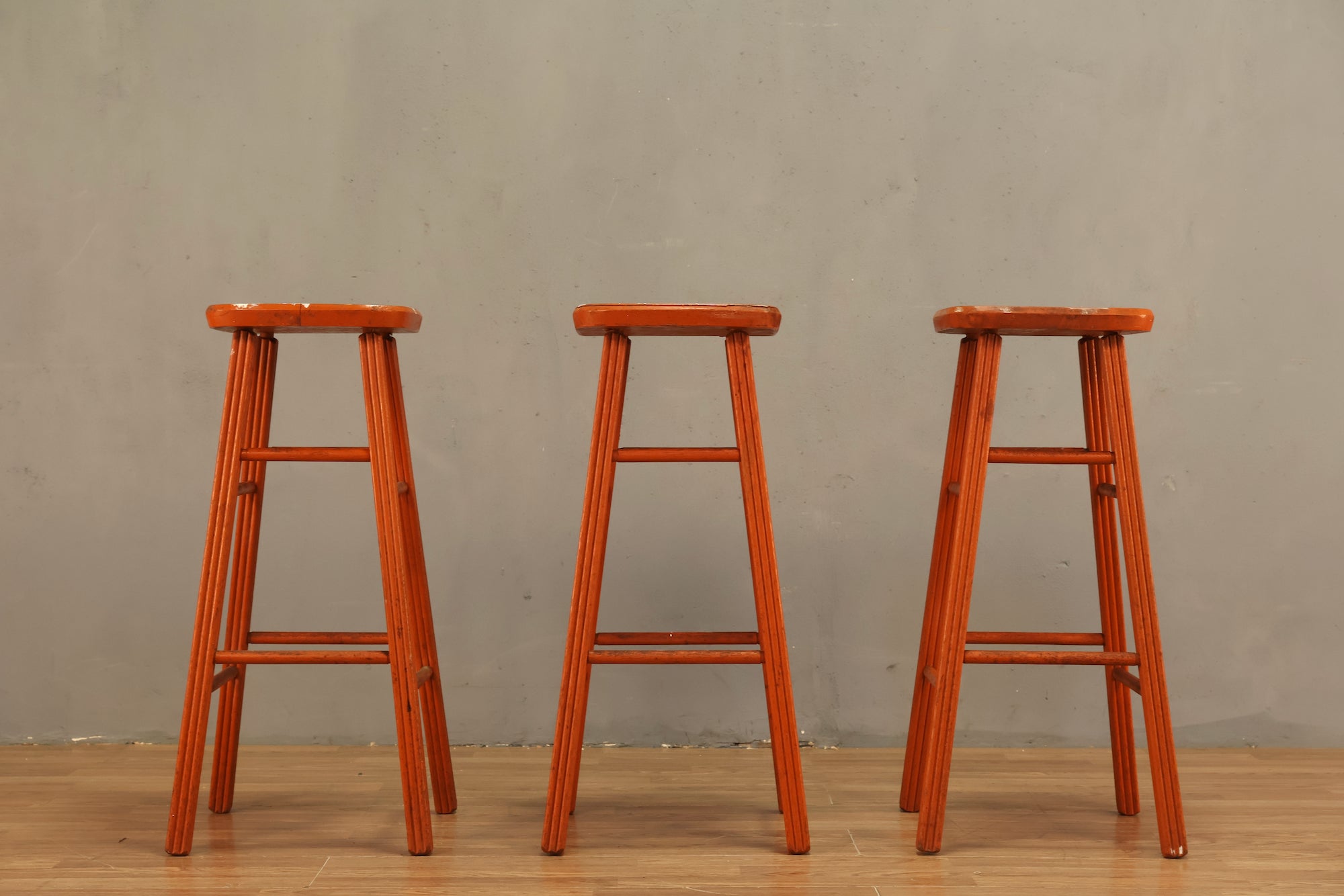 Simple Orange Stool - ONLINE ONLY – Furnish Green