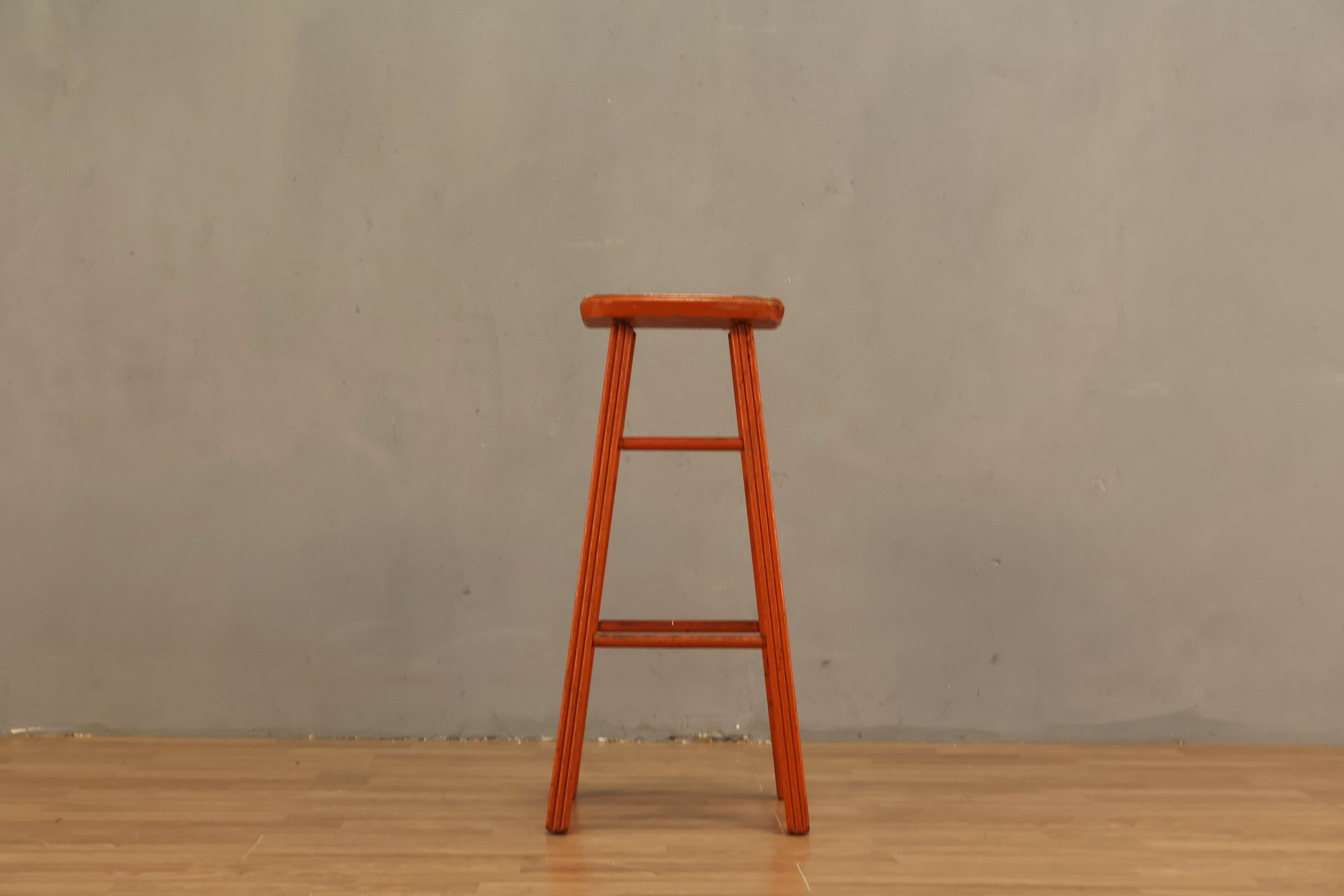 Simple Orange Stool – Furnish Green