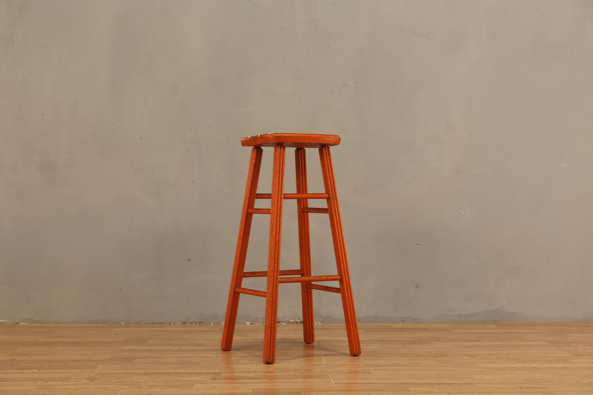 Simple Orange Stool - ONLINE ONLY – Furnish Green