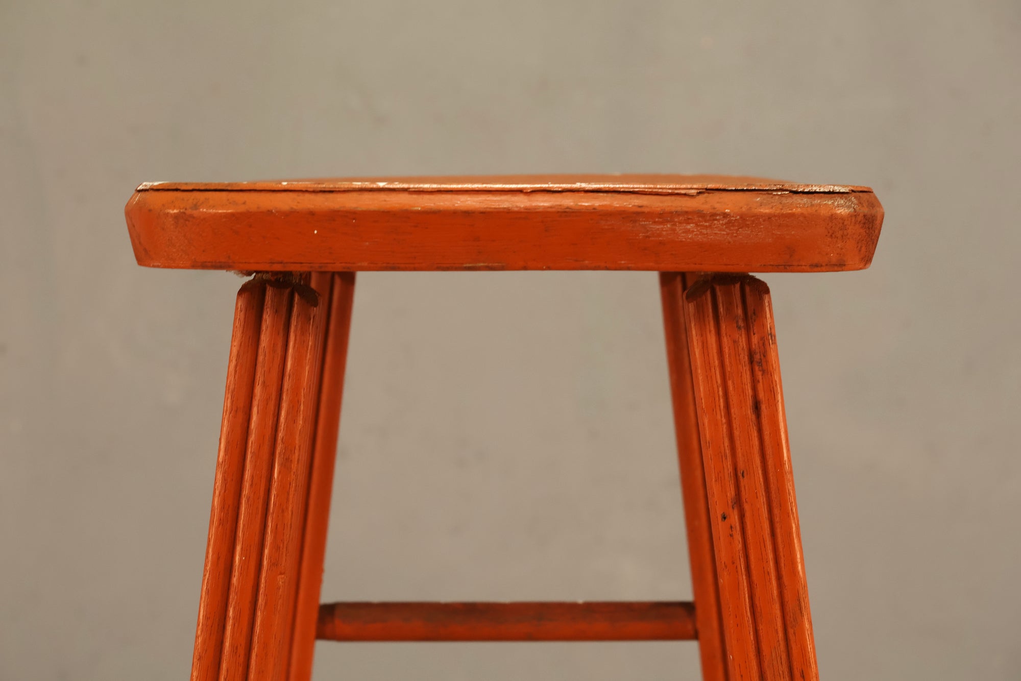 Simple Orange Stool – Furnish Green