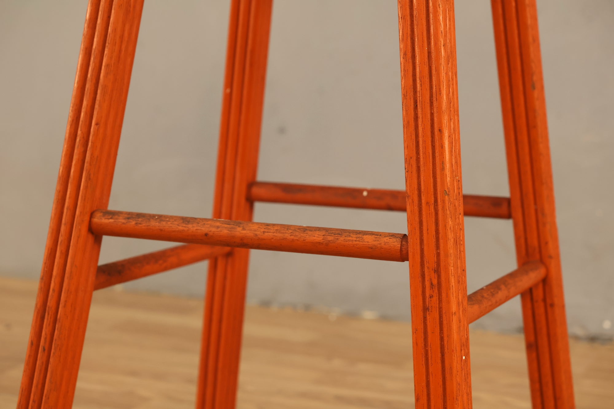 Simple Orange Stool – Furnish Green