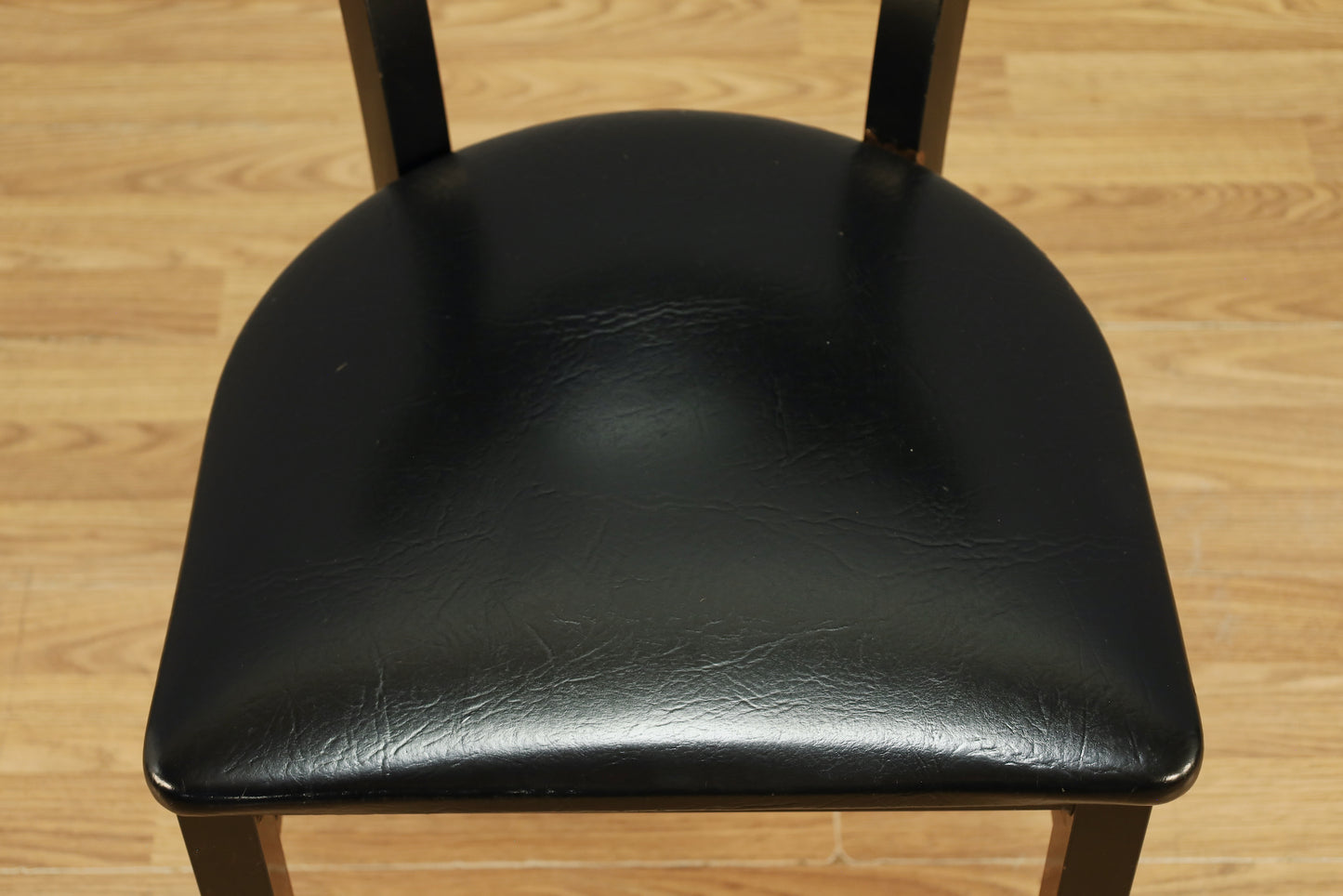 Classic Black Metal & Vinyl Side Chair