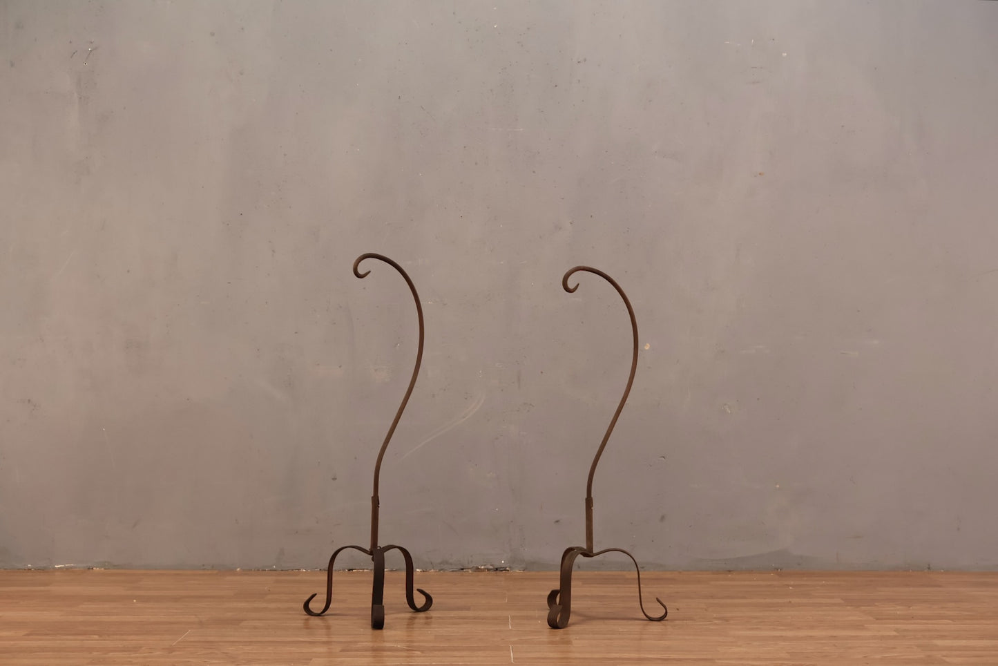 Wrought Iron Hook Plant Stand - ONLINE ONLY