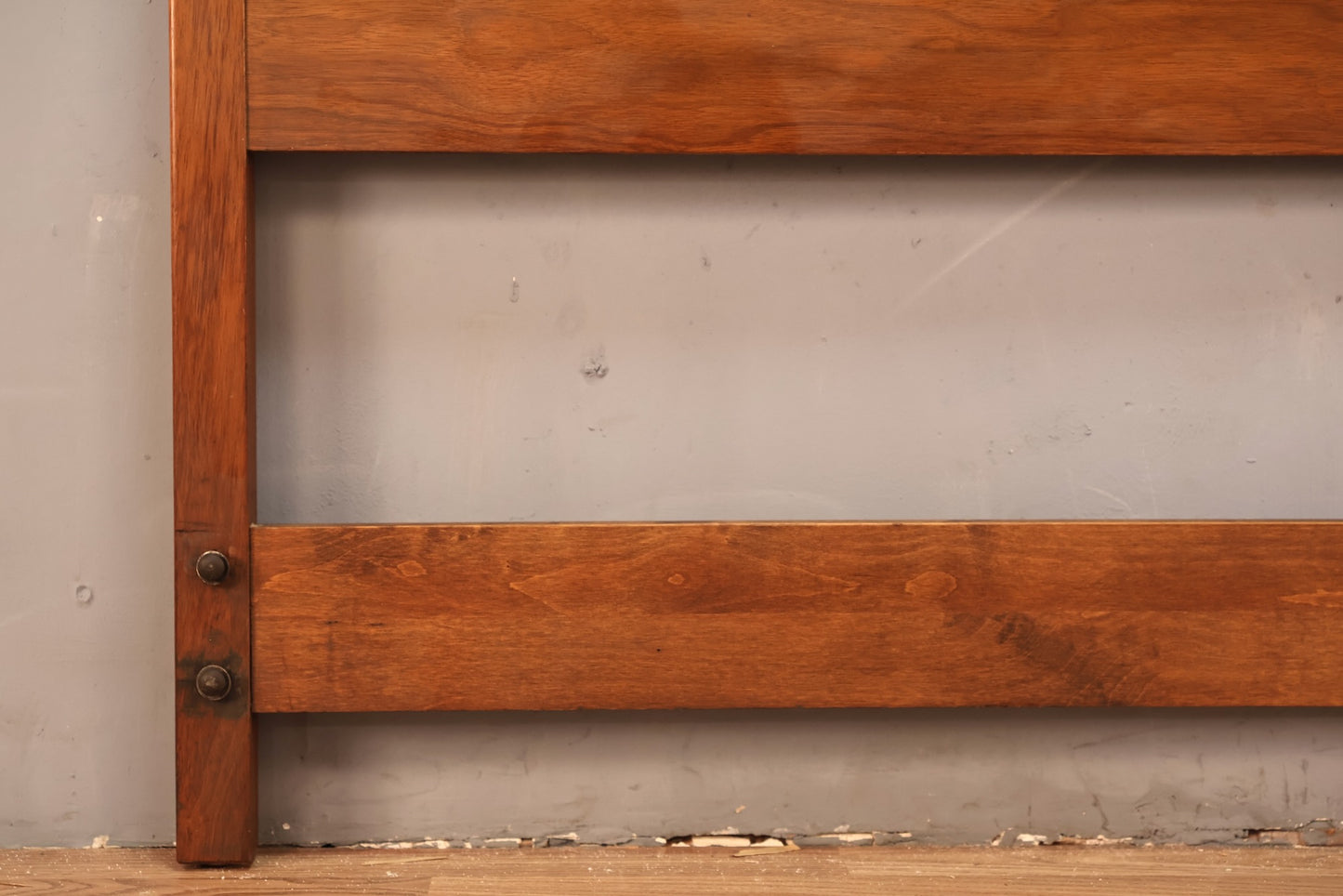 Mid Century Walnut Arch Full Headboard - ONLINE ONLY