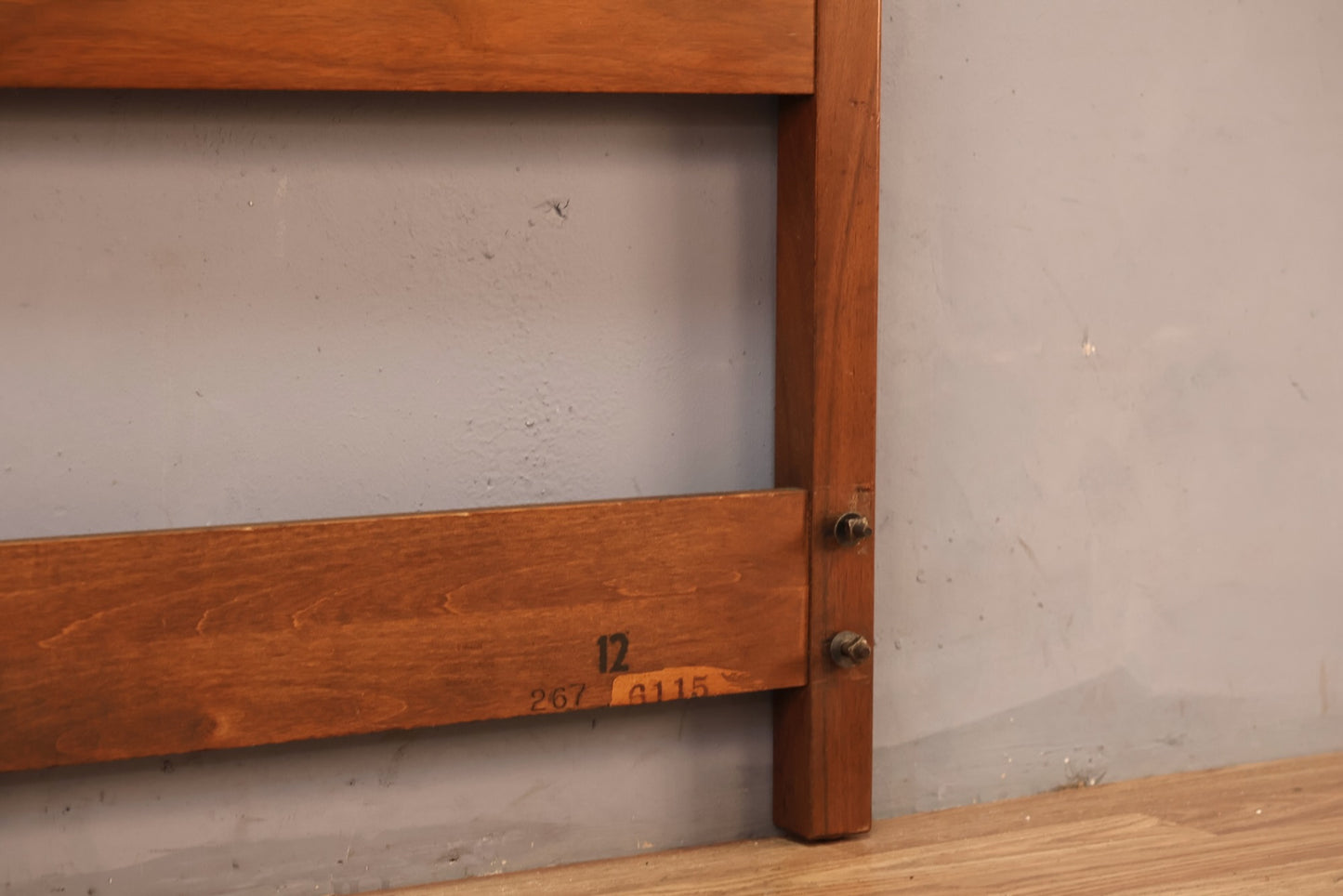 Mid Century Walnut Arch Full Headboard - ONLINE ONLY