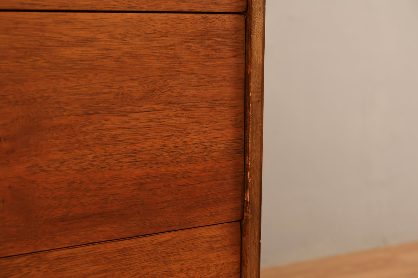 Bassett Walnut & Laminate 3-Drawer Commode