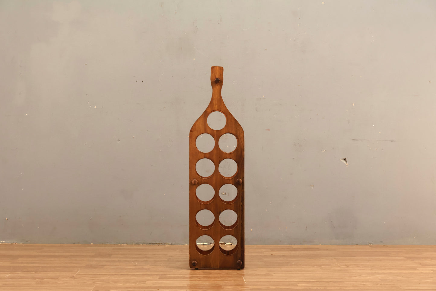 Bottle-Shaped Wine Rack