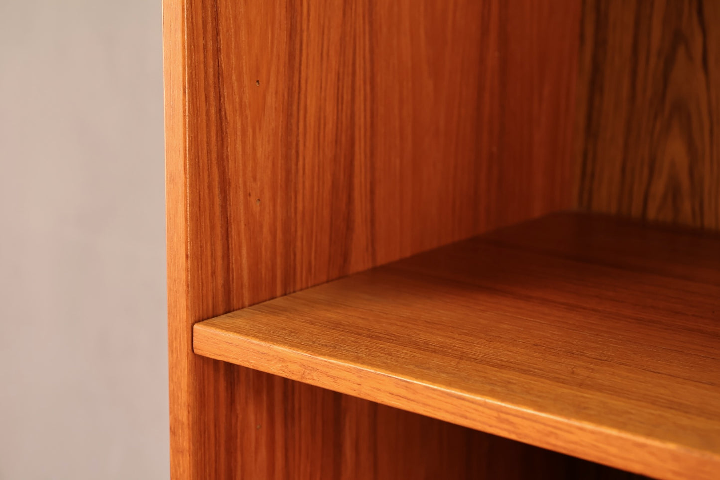 Teak Sliding-Door Wall Unit