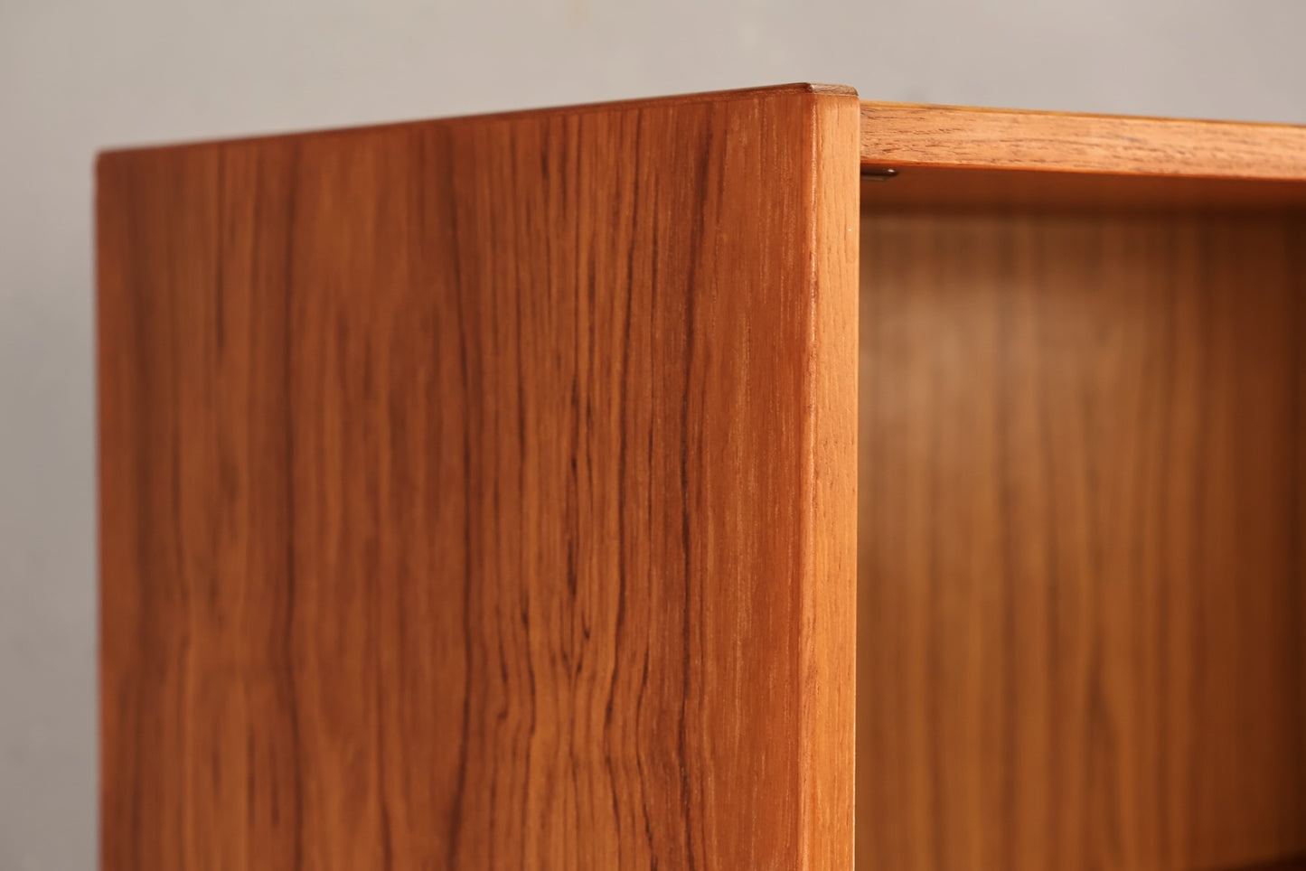 Teak Sliding-Door Wall Unit