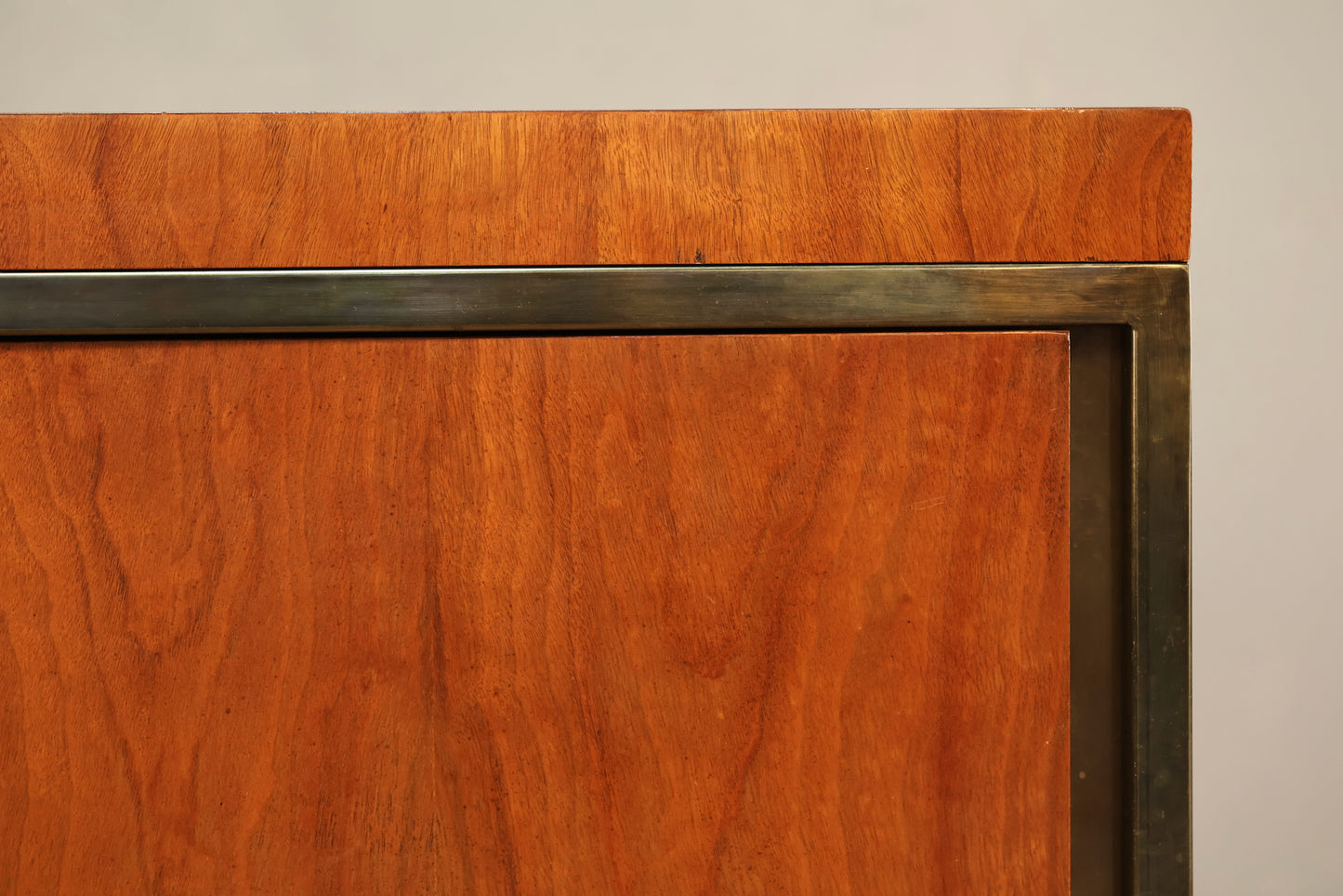 Widdicomb Walnut & Brass 2-Door Cabinet