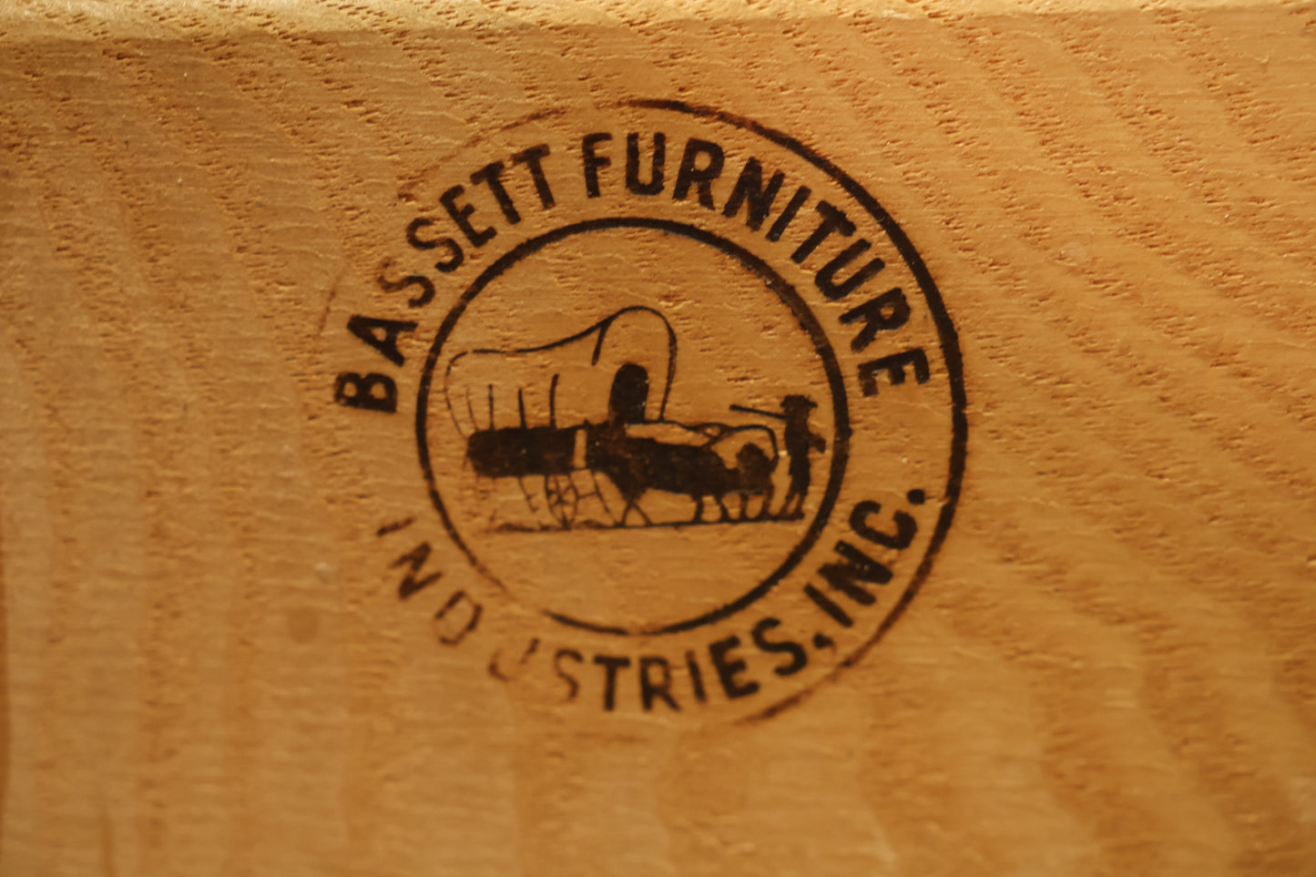 Bassett Walnut & Laminate 3-Drawer Commode