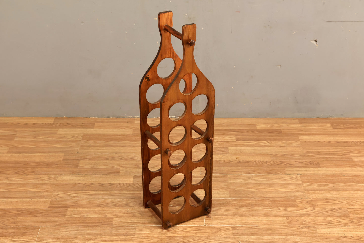 Bottle-Shaped Wine Rack