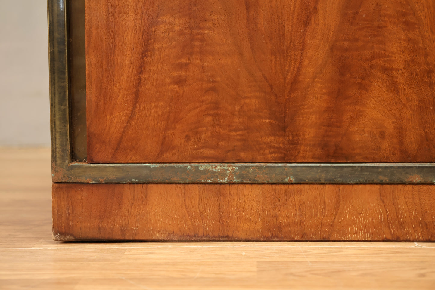 Widdicomb Walnut & Brass 2-Door Cabinet