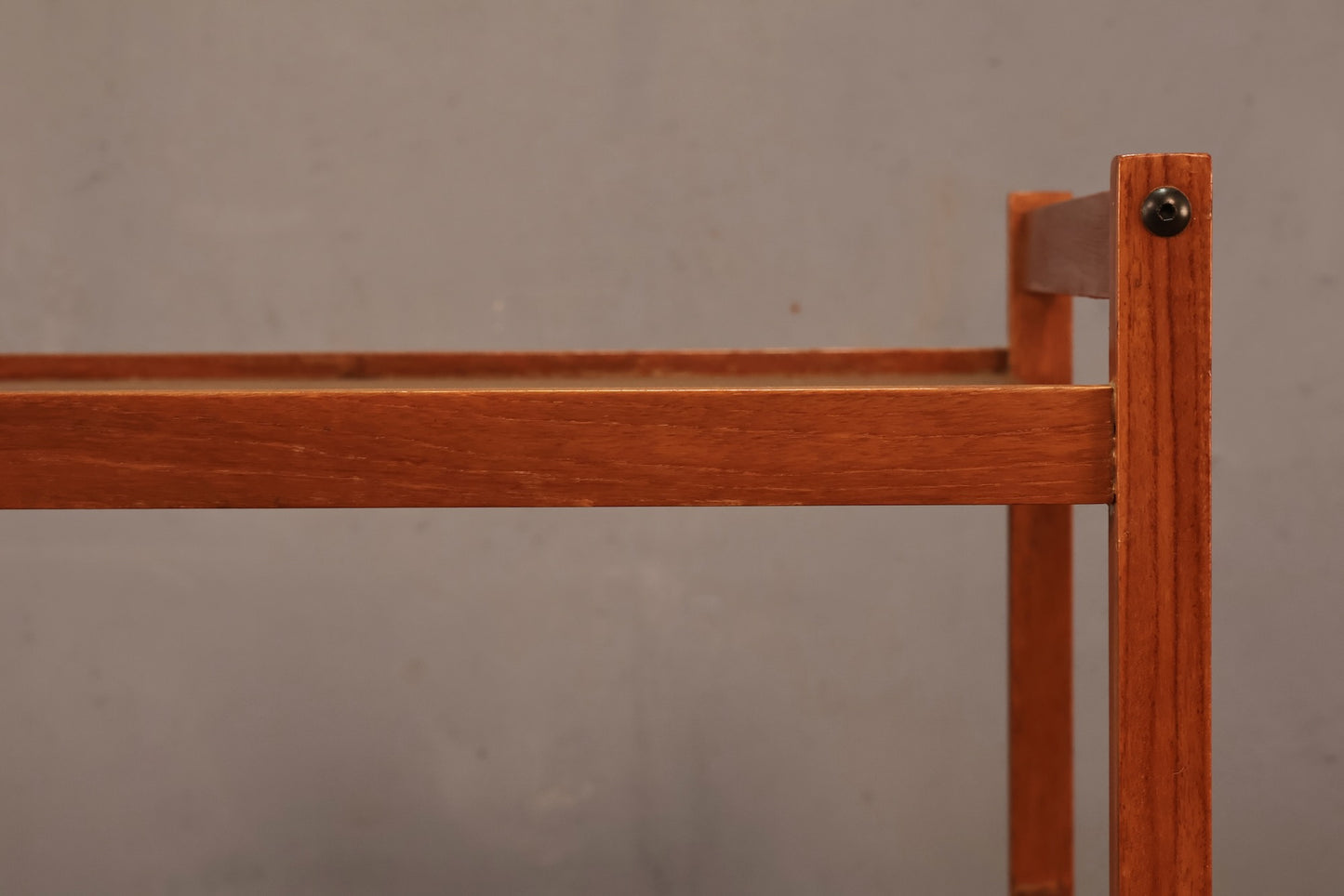 Boxy Teak 2-Tier Bar Cart