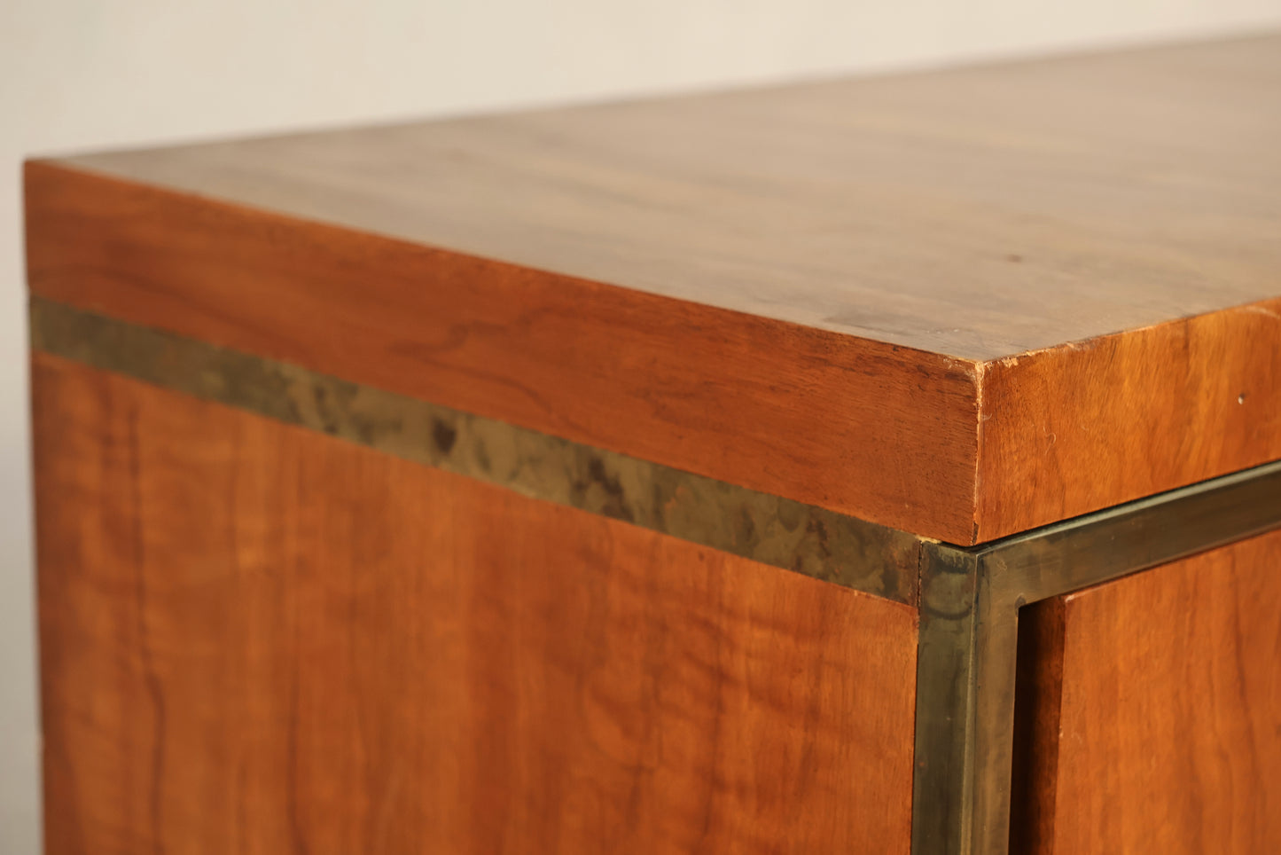 Widdicomb Walnut & Brass 2-Door Cabinet