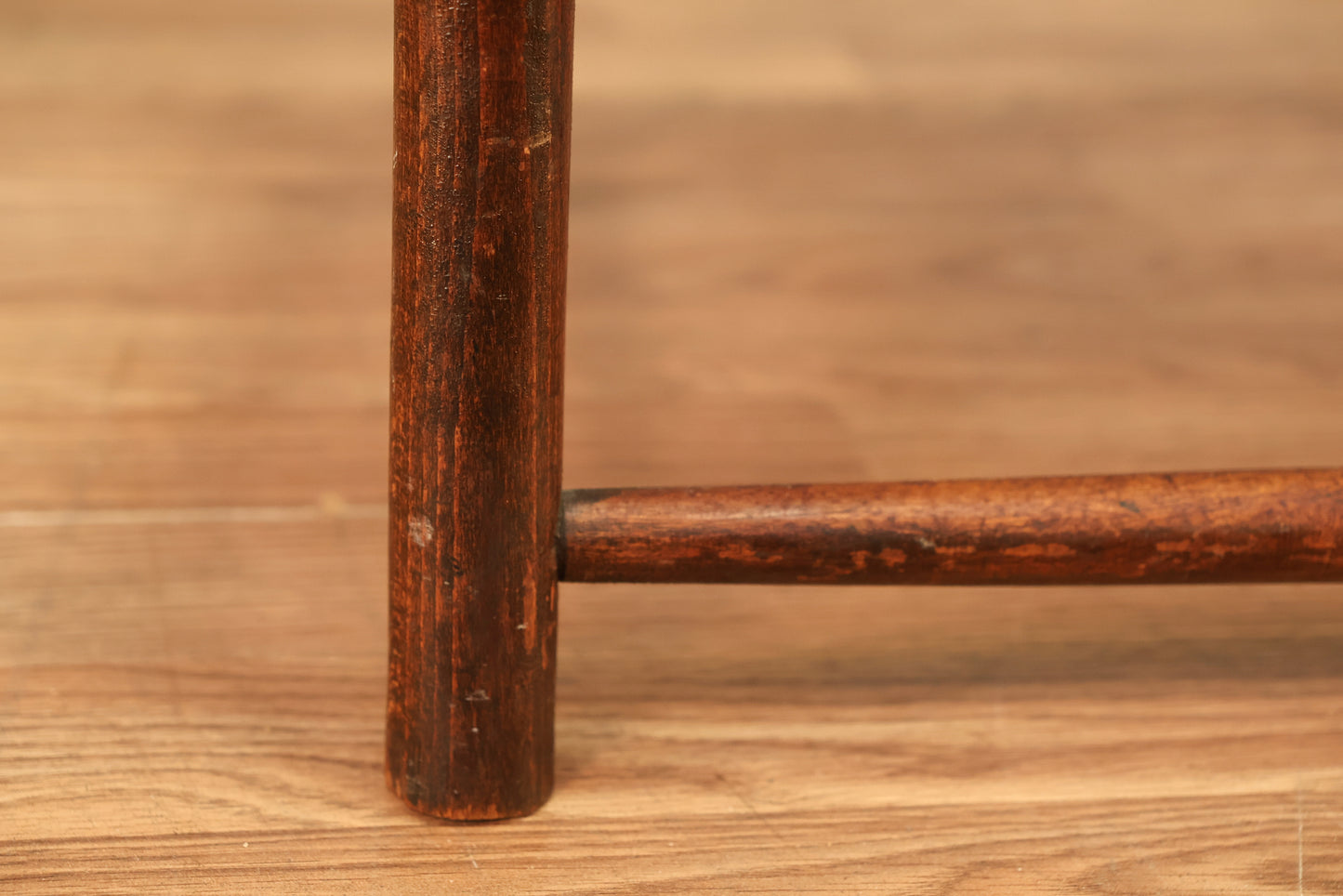 Ladderback Dark Wood & Woven Side Chair