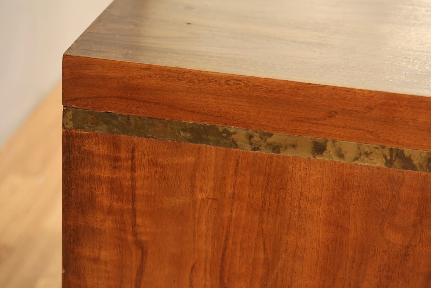 Widdicomb Walnut & Brass 2-Door Cabinet