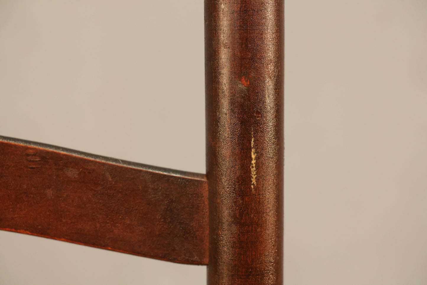 Ladderback Dark Wood & Woven Side Chair