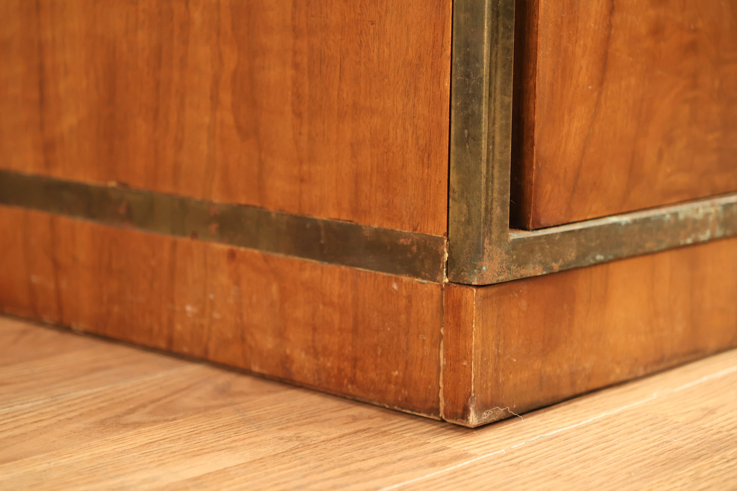 Widdicomb Walnut & Brass 2-Door Cabinet