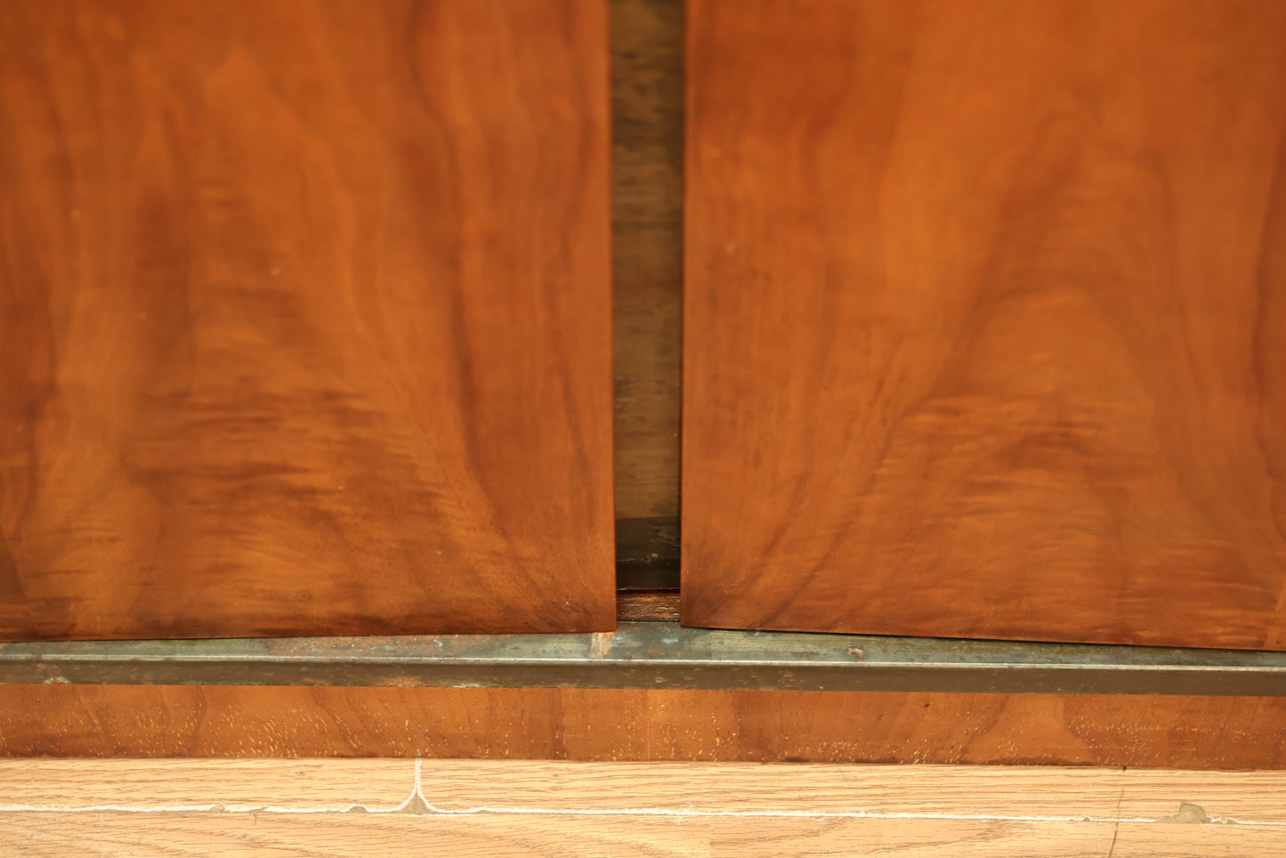 Widdicomb Walnut & Brass 2-Door Cabinet