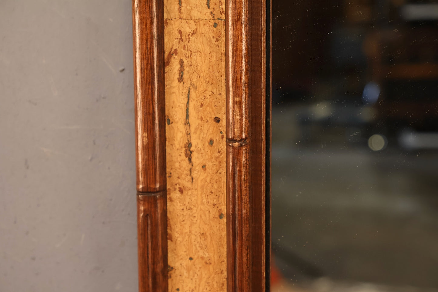 Cork & Faux Bamboo Mirror