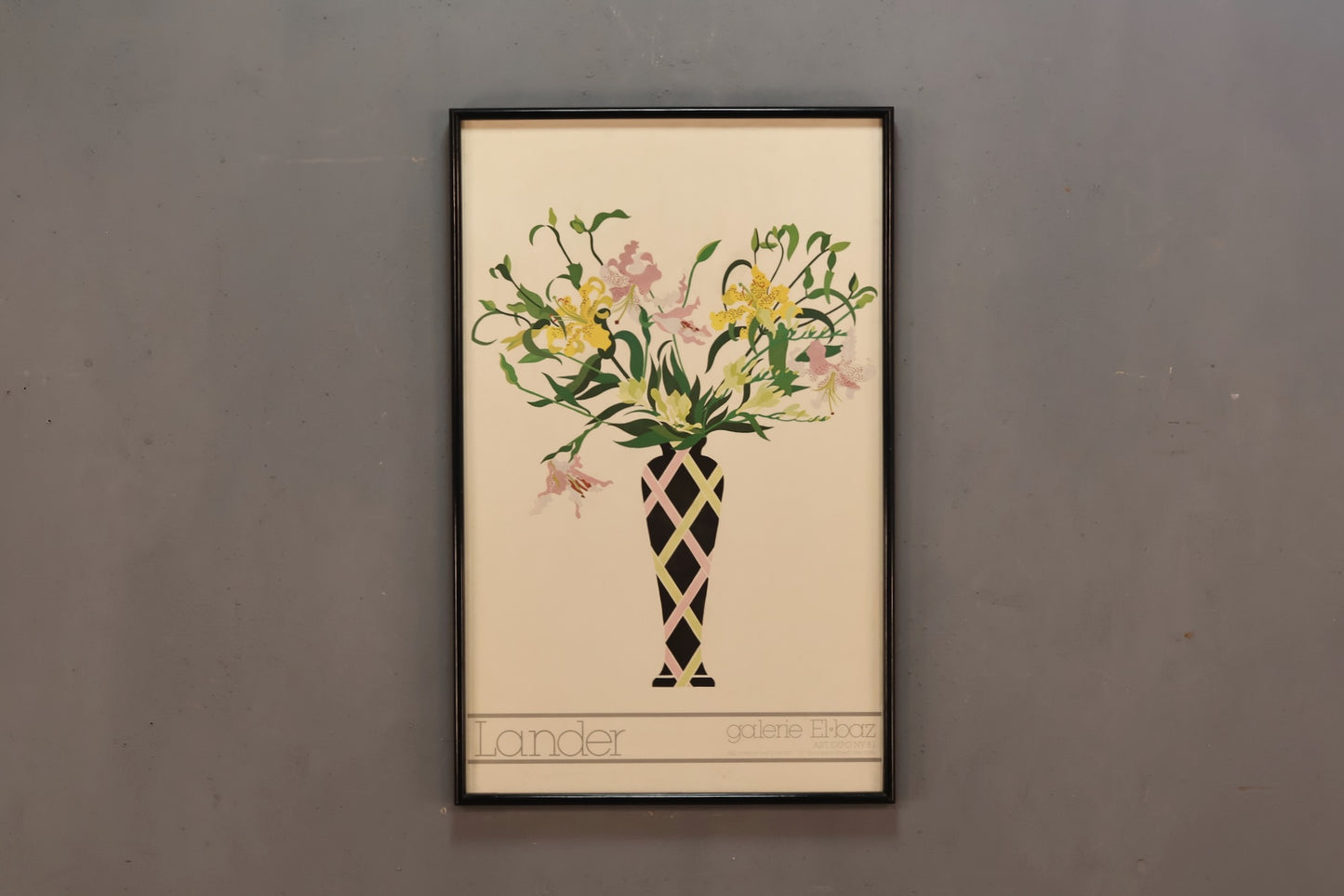 "Lilies" John Lander 1980s Print