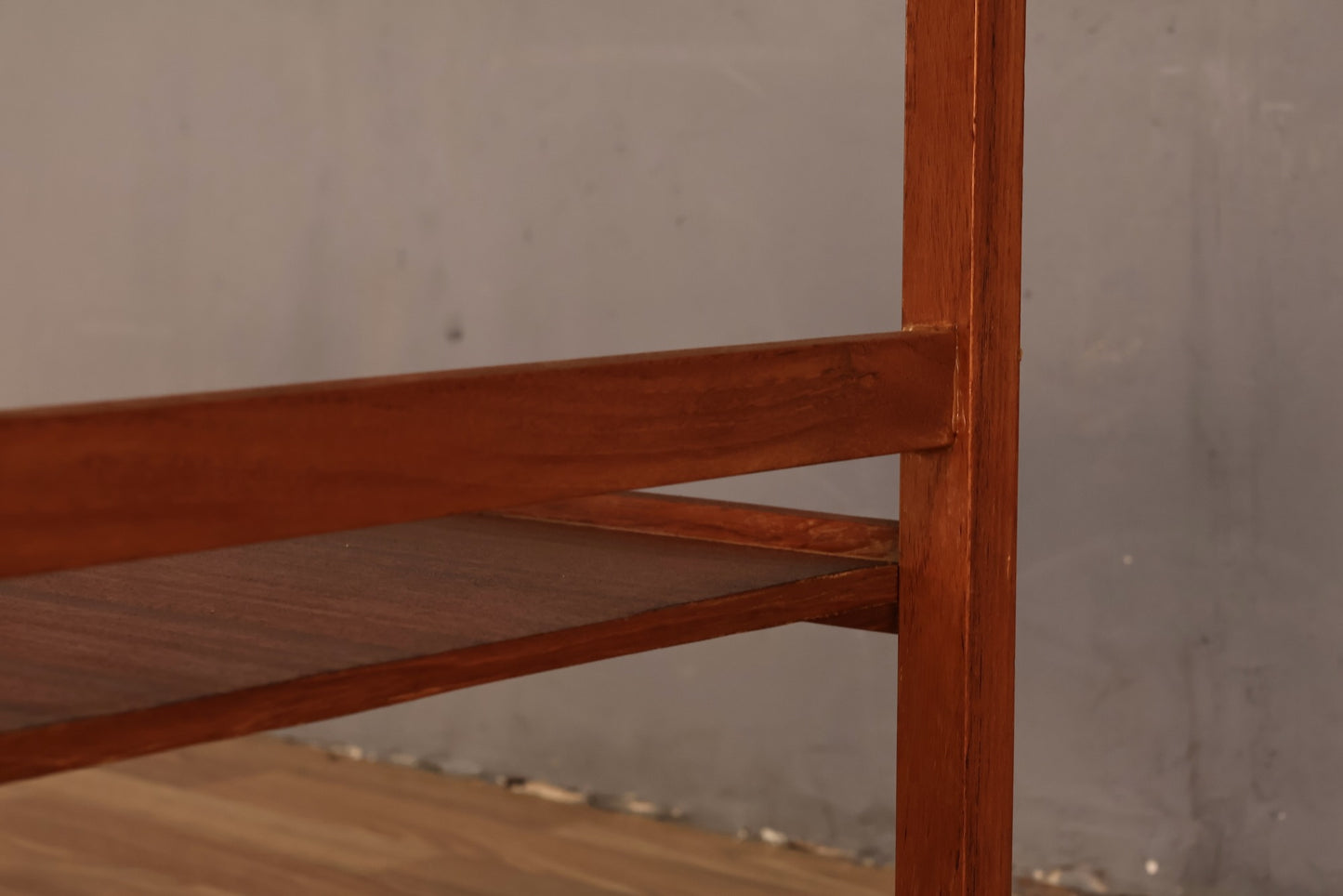Boxy Teak 2-Tier Bar Cart