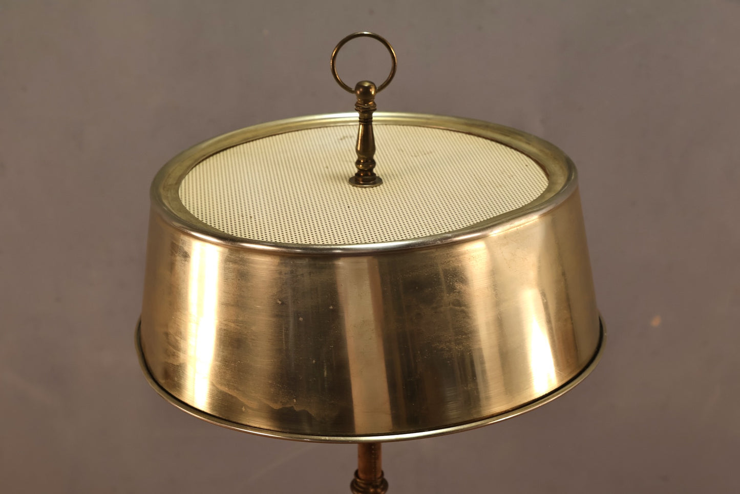 Tarnished Brass Floor Lamp