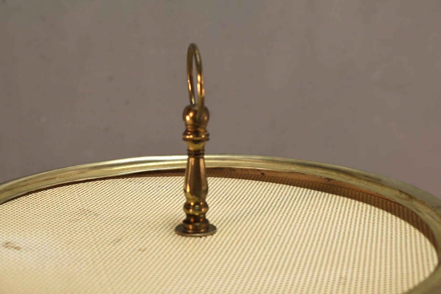 Tarnished Brass Floor Lamp