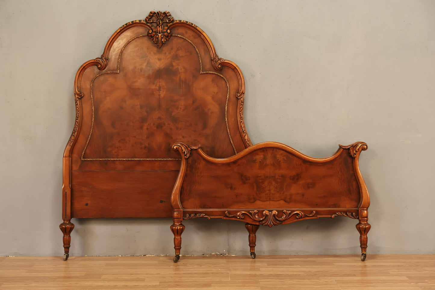 Art Deco Twin Headboard & Footboard