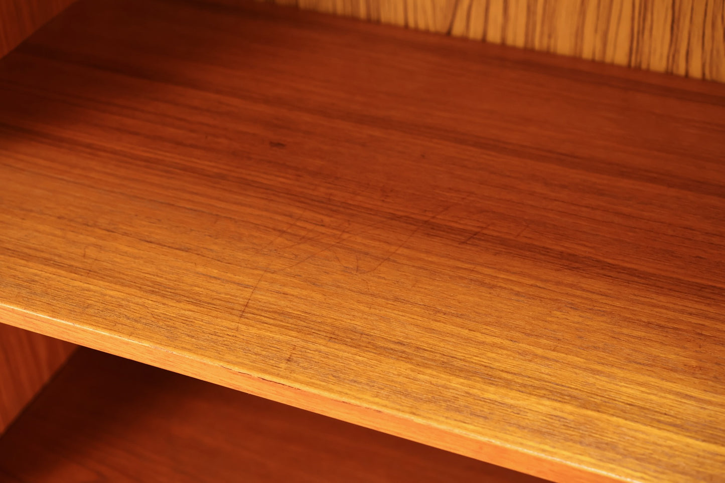 Teak Sliding-Door Wall Unit