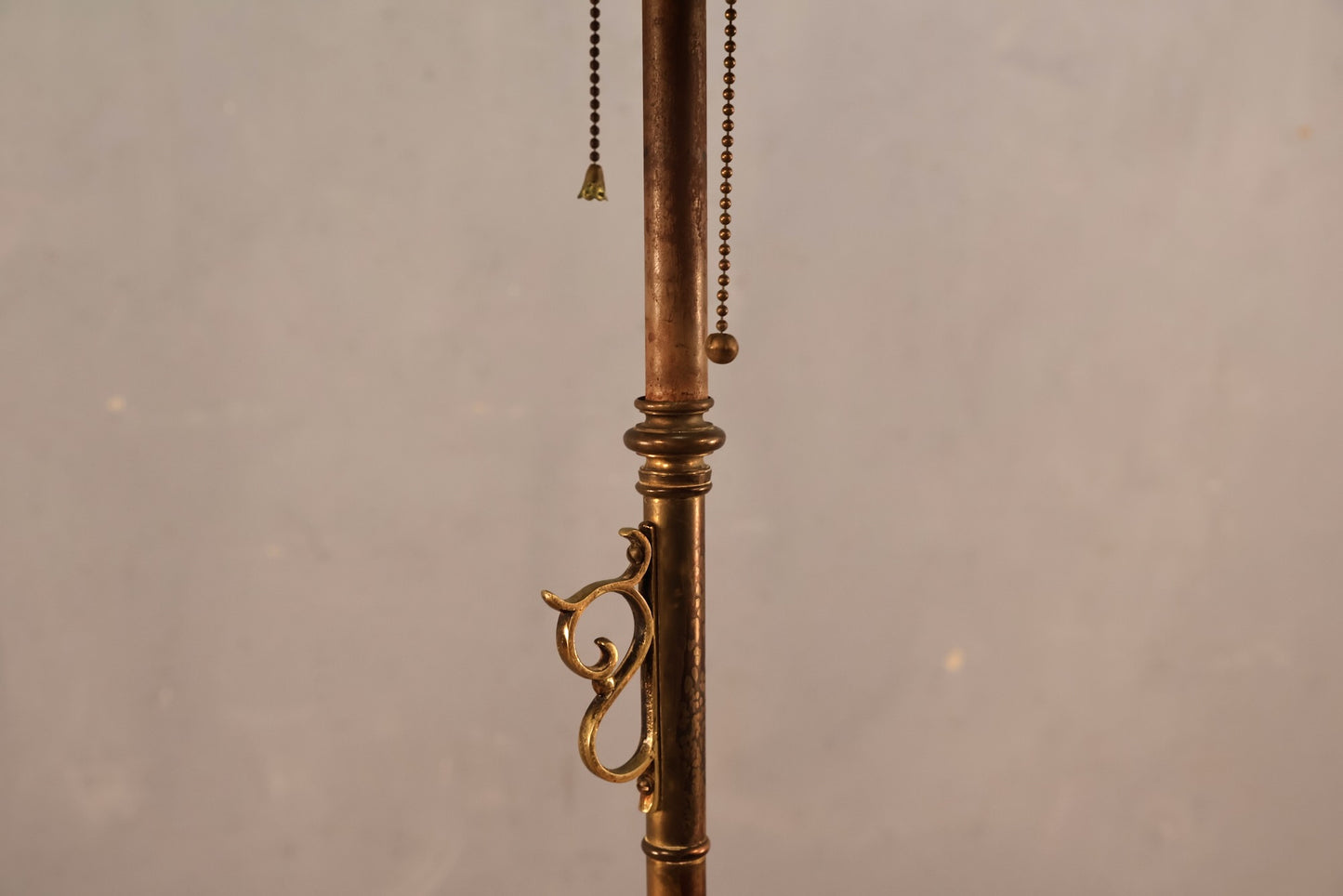 Tarnished Brass Floor Lamp