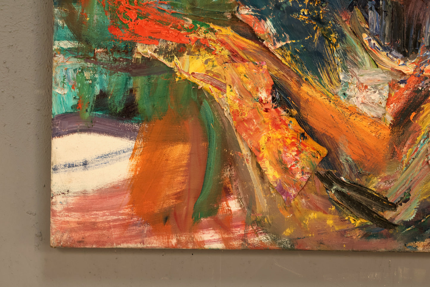 Large "Racetrack" Abstract Painting
