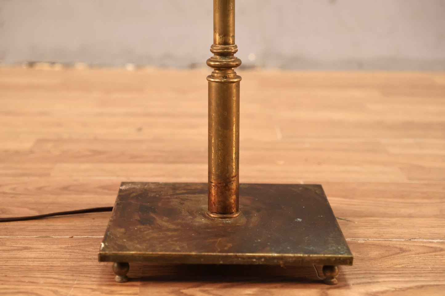 Tarnished Brass Floor Lamp
