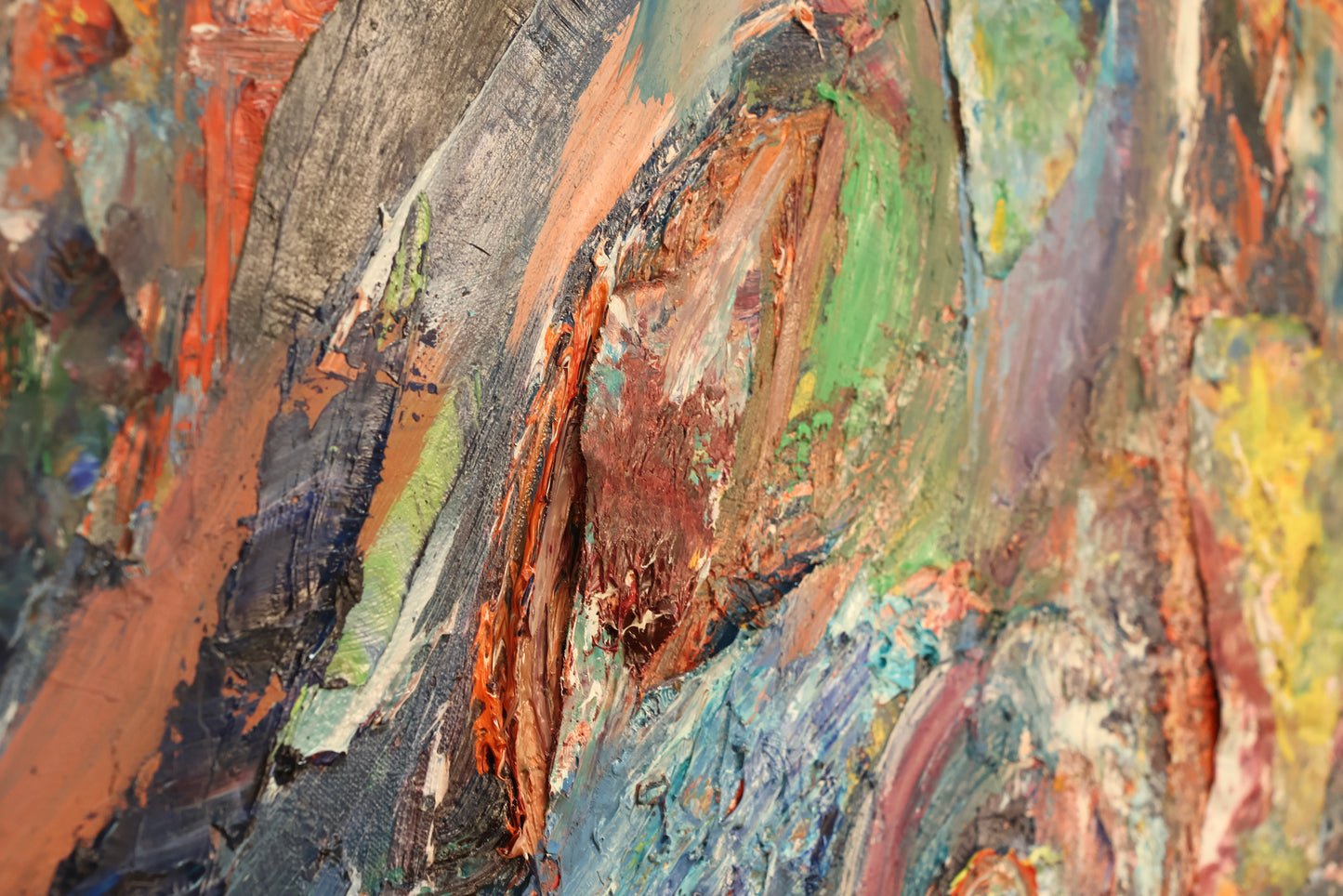 Large "Racetrack" Abstract Painting